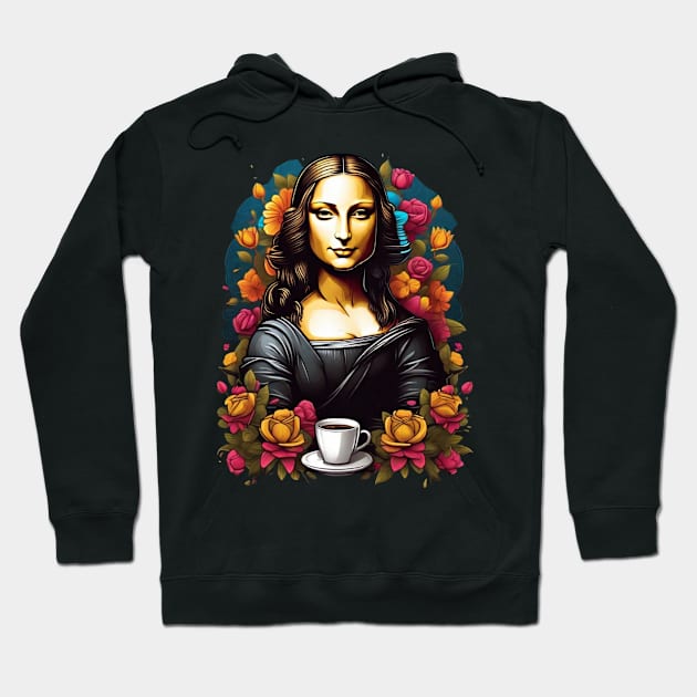 mona lisa coffee time Hoodie by Dandeliontattoo